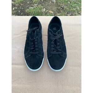 SKECHERS Street Los Angelis Black Suede Sneakers Lace Up Men's S 9.5 Skate